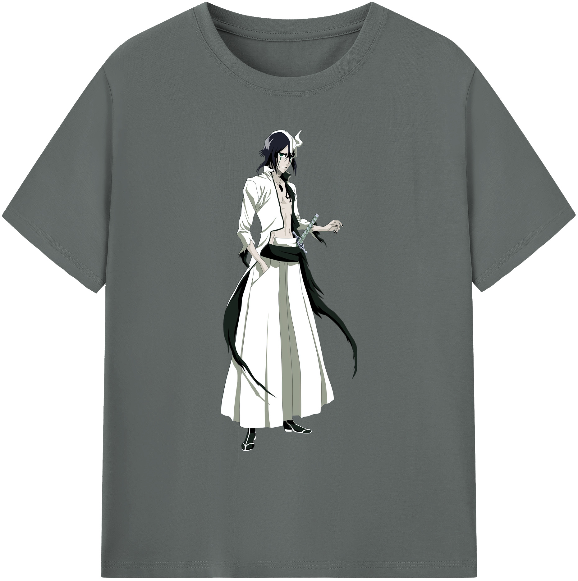 （画像用） ブリーチ ウルキオラ·シファー BLEACH Ulquiorra cifer 綿100％ メンズ半袖Tシャツ｜肌触りやわらか＆通気性